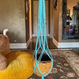Handmade Macrame Crochet Plant Holder Art Craft Unique